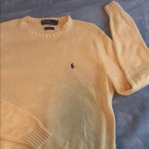 Polo Sweater, 100% cotton, Yellow , Like New